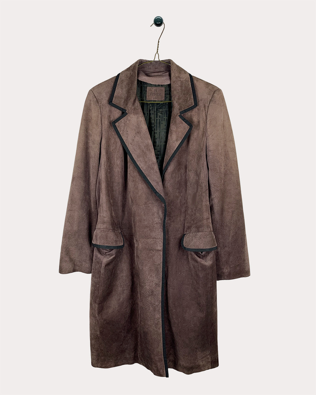 Suede Leather Coat